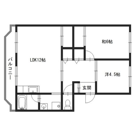 八丈岩マンションの物件間取画像